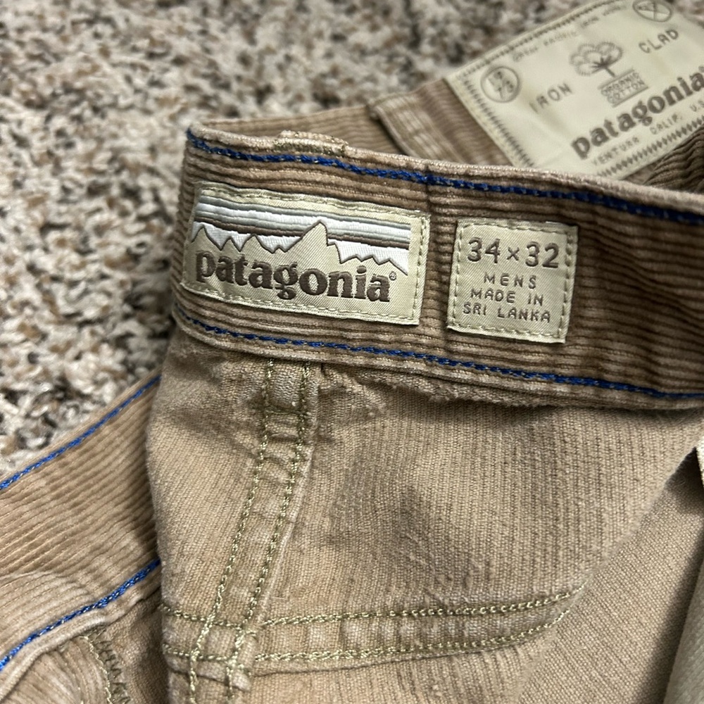 Patagonia 34 32 Tan Corduroy Pants